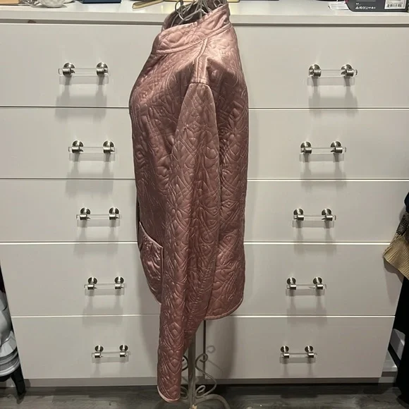 Banana Republic Pink Blazer with Quilted Texture, size M - Picture 3 of 11